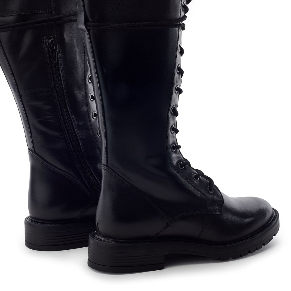 Sulivan Black Leather Boots