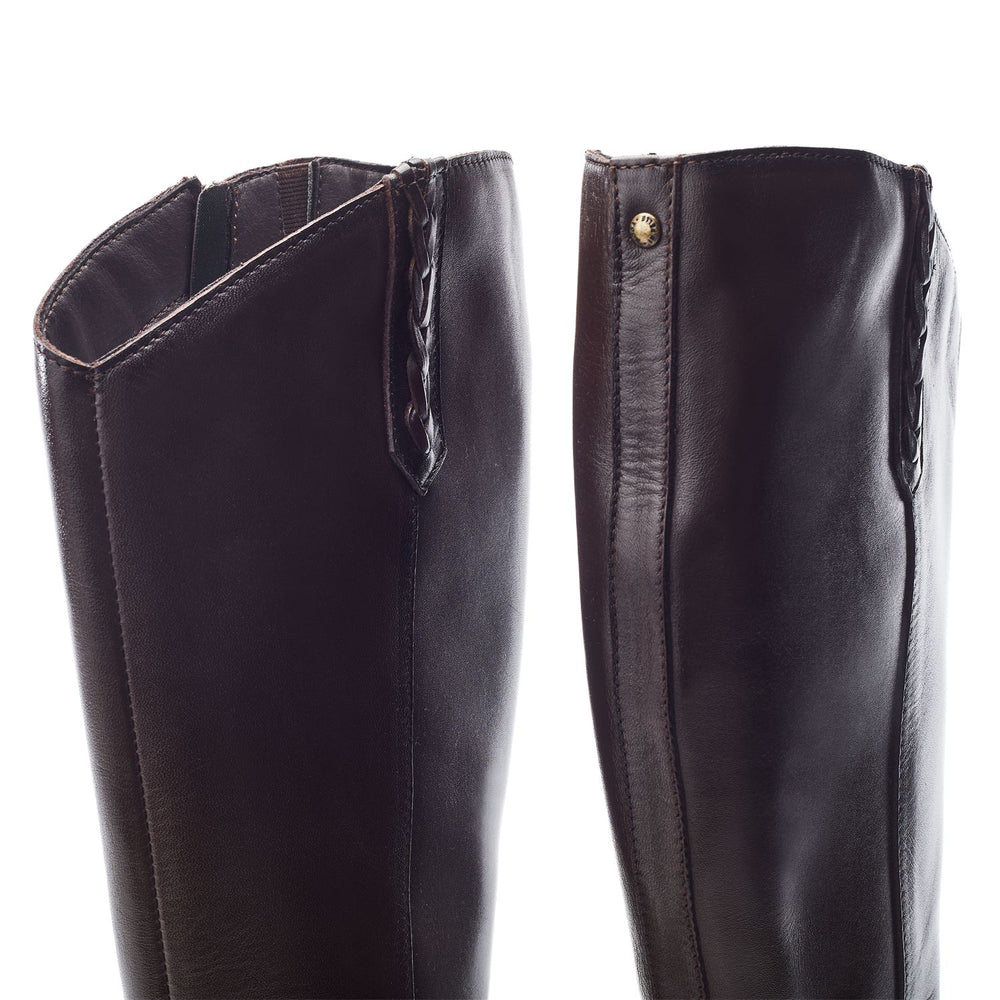 Syanna Dark Brown Leather Boots