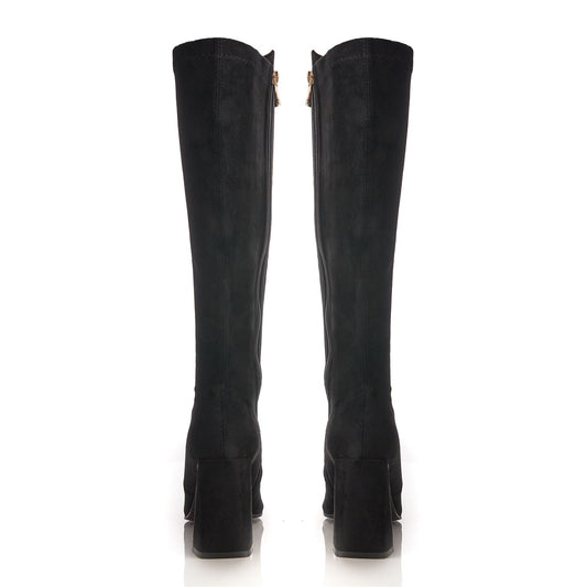 Tamika Black Alcantara Alcantara Boots