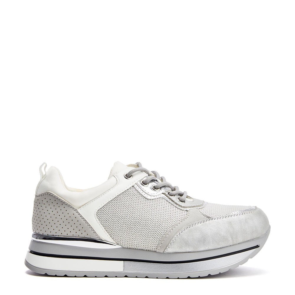 Whisp Grey Textile Trainers