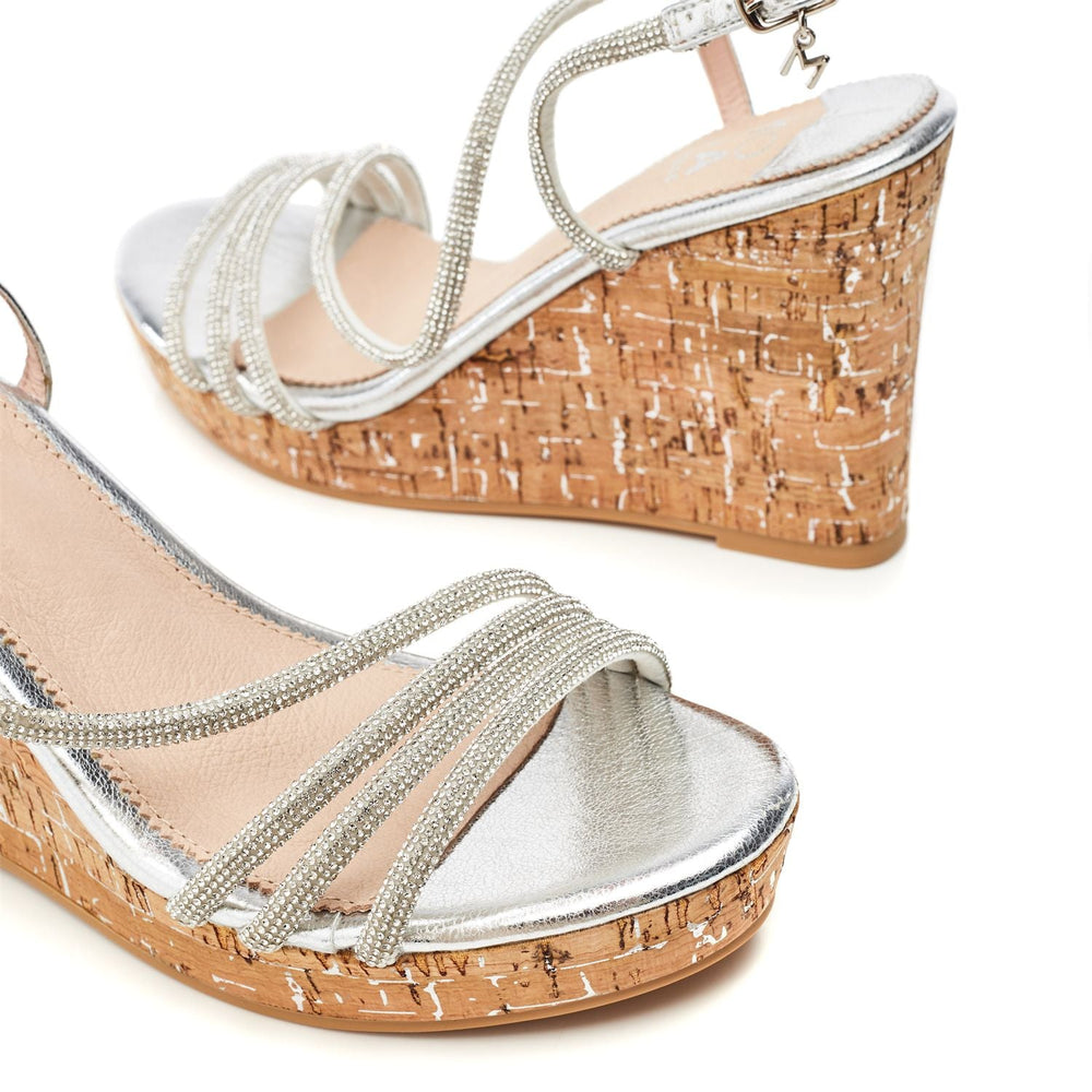 Winni Silver Metallic Sandals
