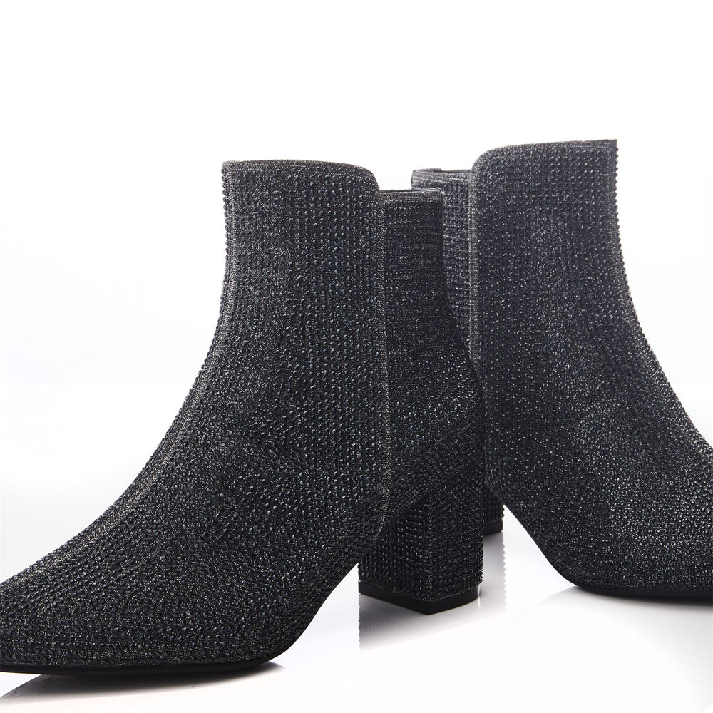 Xiomara Pewter Textile Boots