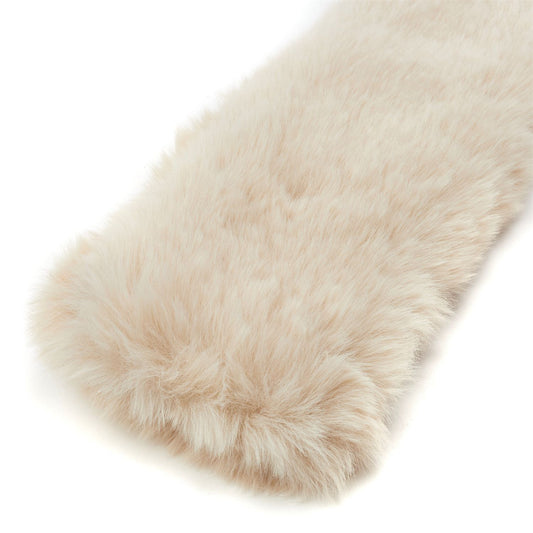 Yolanda Scarf Cream Faux Fur 