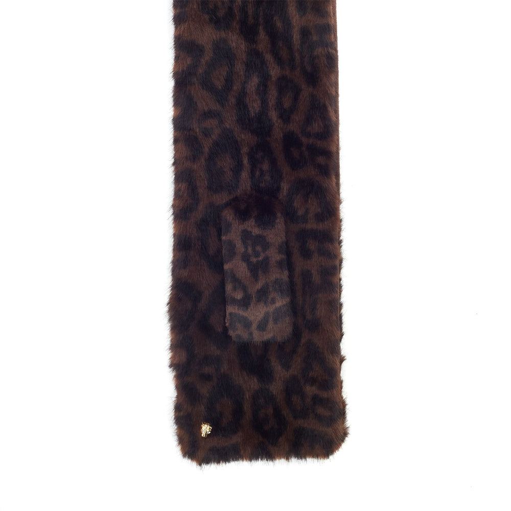 Yolanda Scarf Leopard Faux Fur 