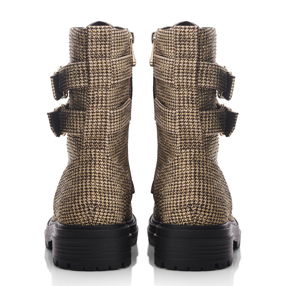 Zori Gold Textile Boots